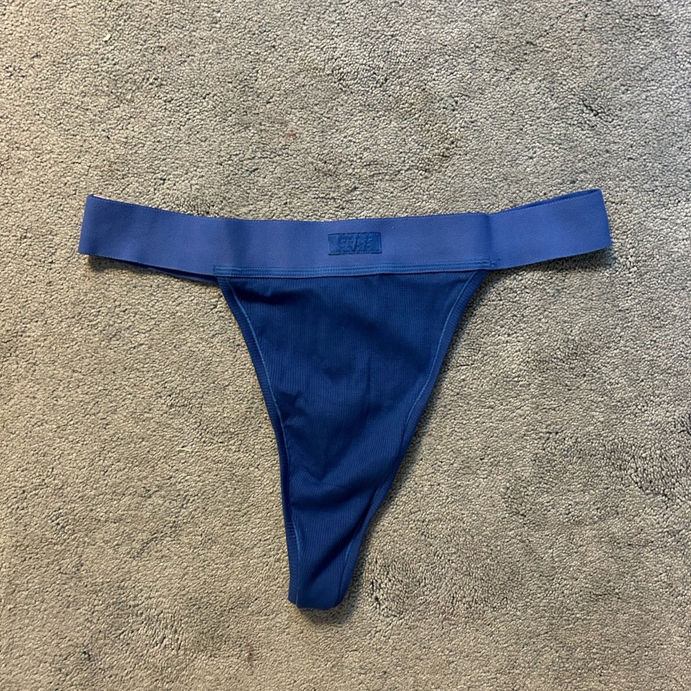 SKIMS cotton rib high waisted thong